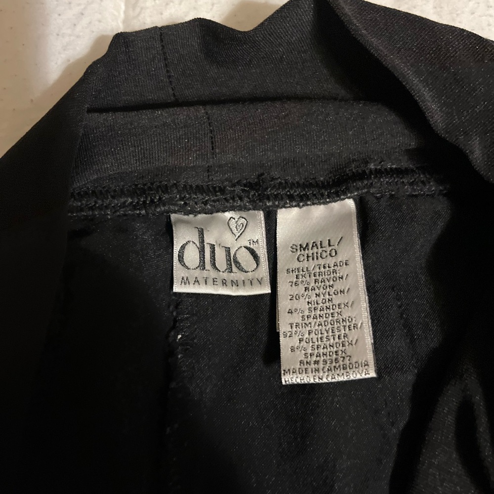 Duo Maternity Black Small Chico Pants - Picture 3 of 6